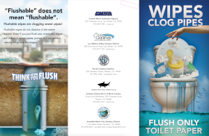 Wipes Clog Pipes brochure